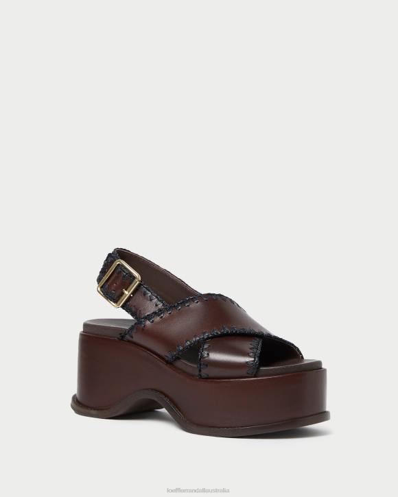 Shoes Espresso/Black Loeffler Randall 044J129 Women Mae Platform Sandal